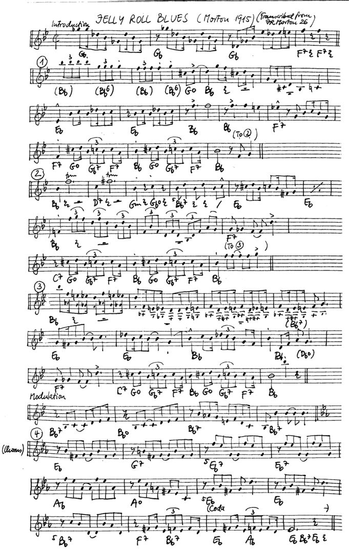 jelly roll blues leadsheet – book us for your next 20s or gatsby event